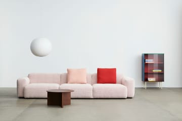 Slit coffee table Ø65 cm - Lacquered walnut - HAY