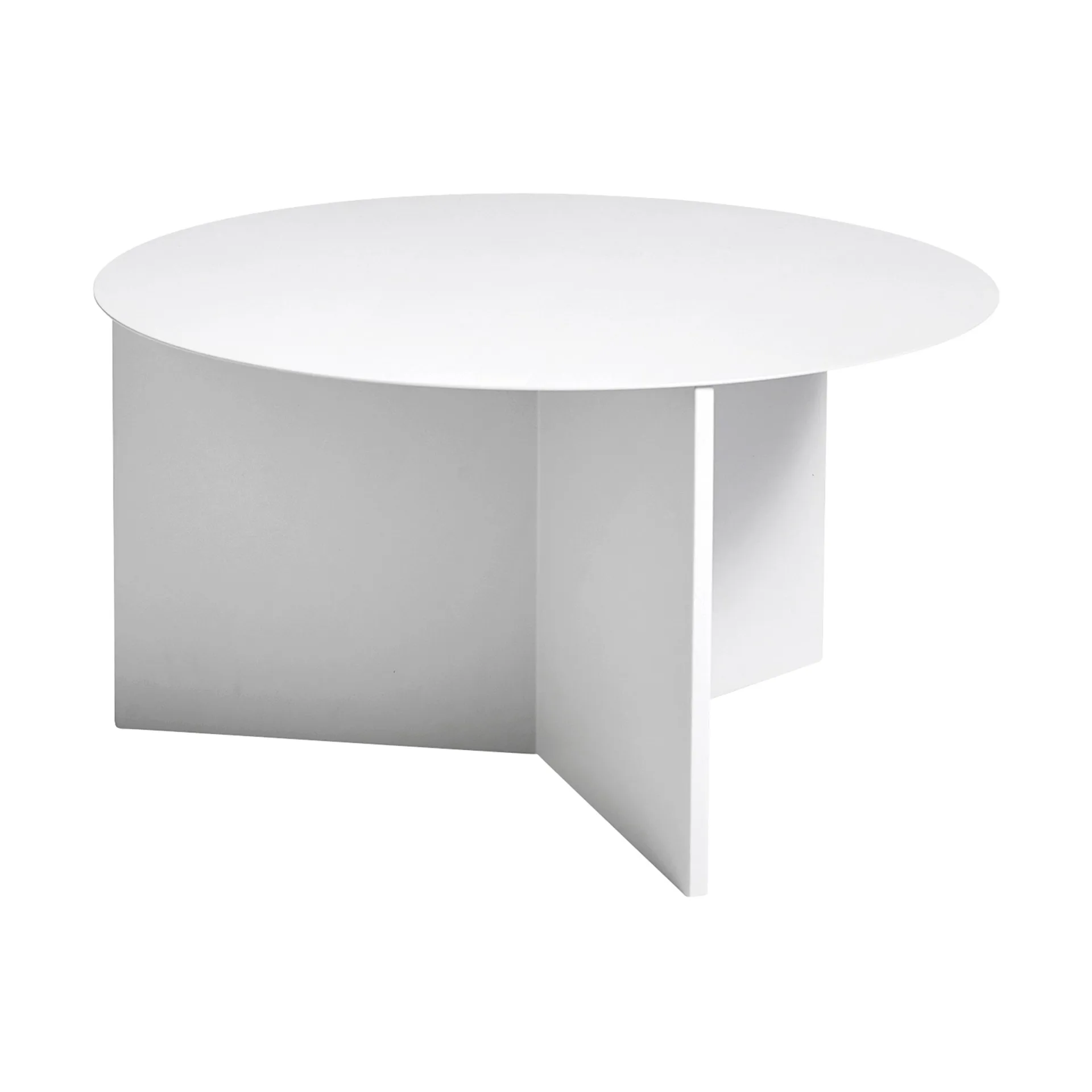 Slit coffee table Ø65 cm, White HAY