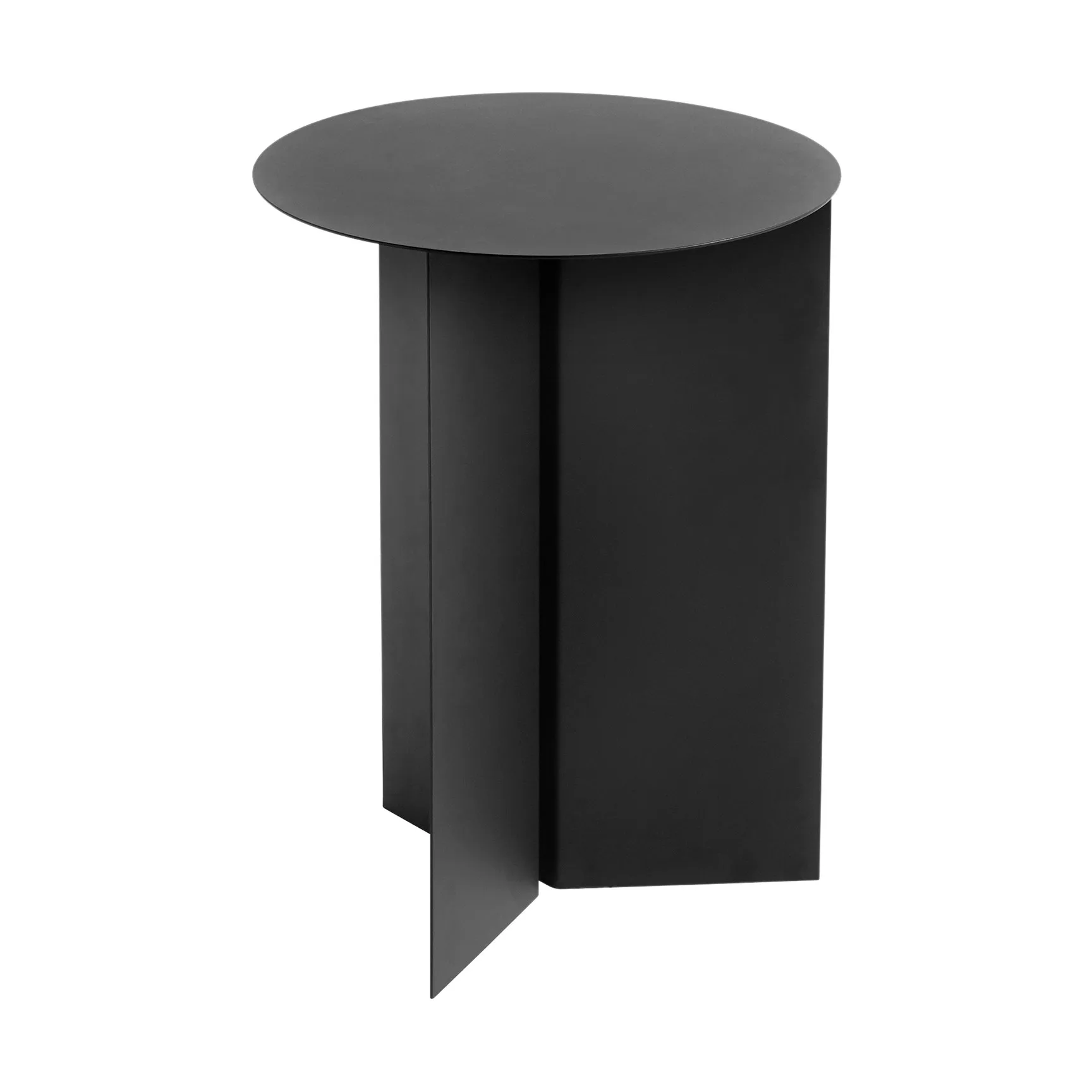 Slit high side table Ø35 cm, Black HAY