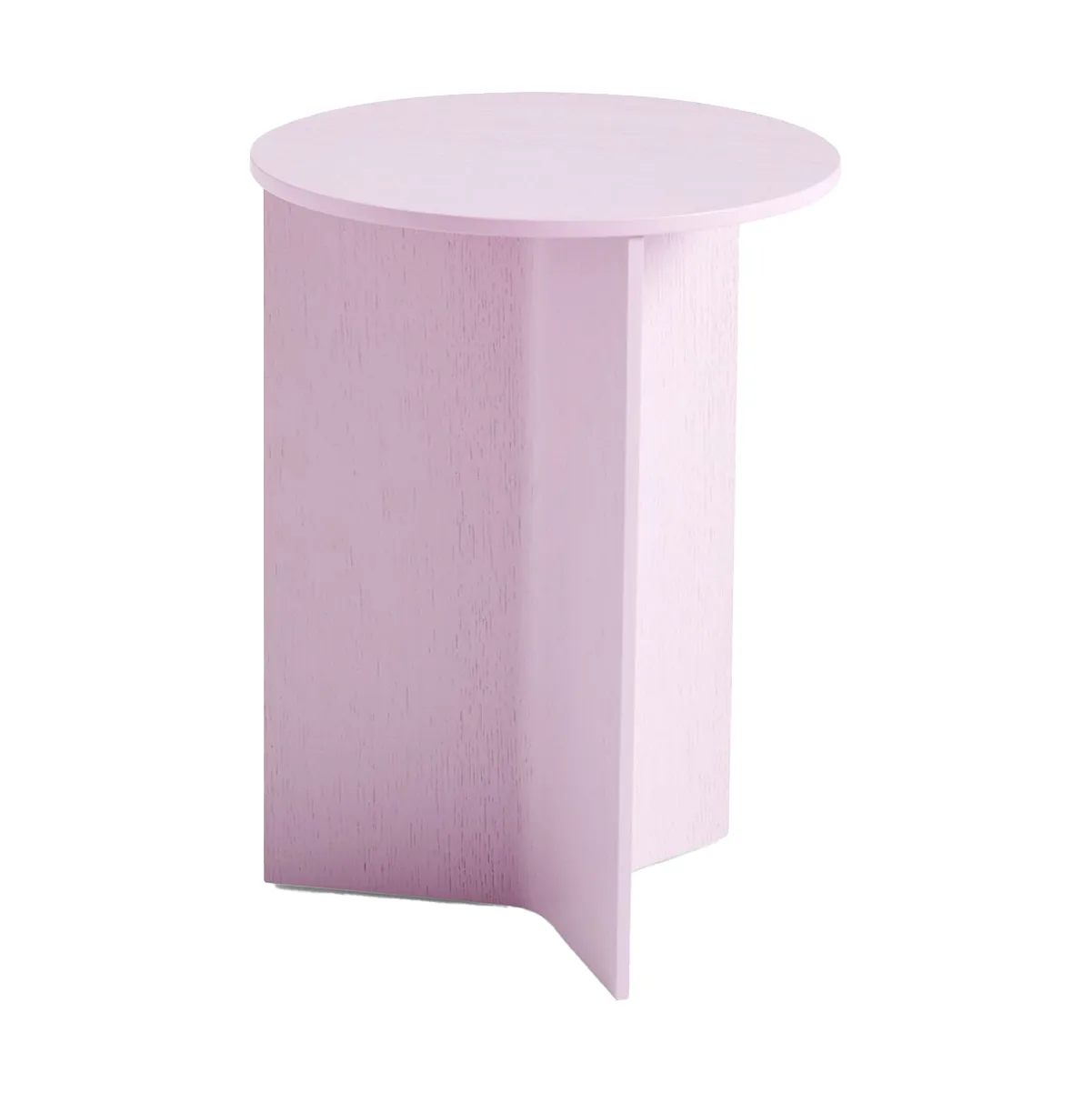 HAY Slit high side table o35 cm Pink lacquered oak | Scandinavian Design | Side tables | Pink