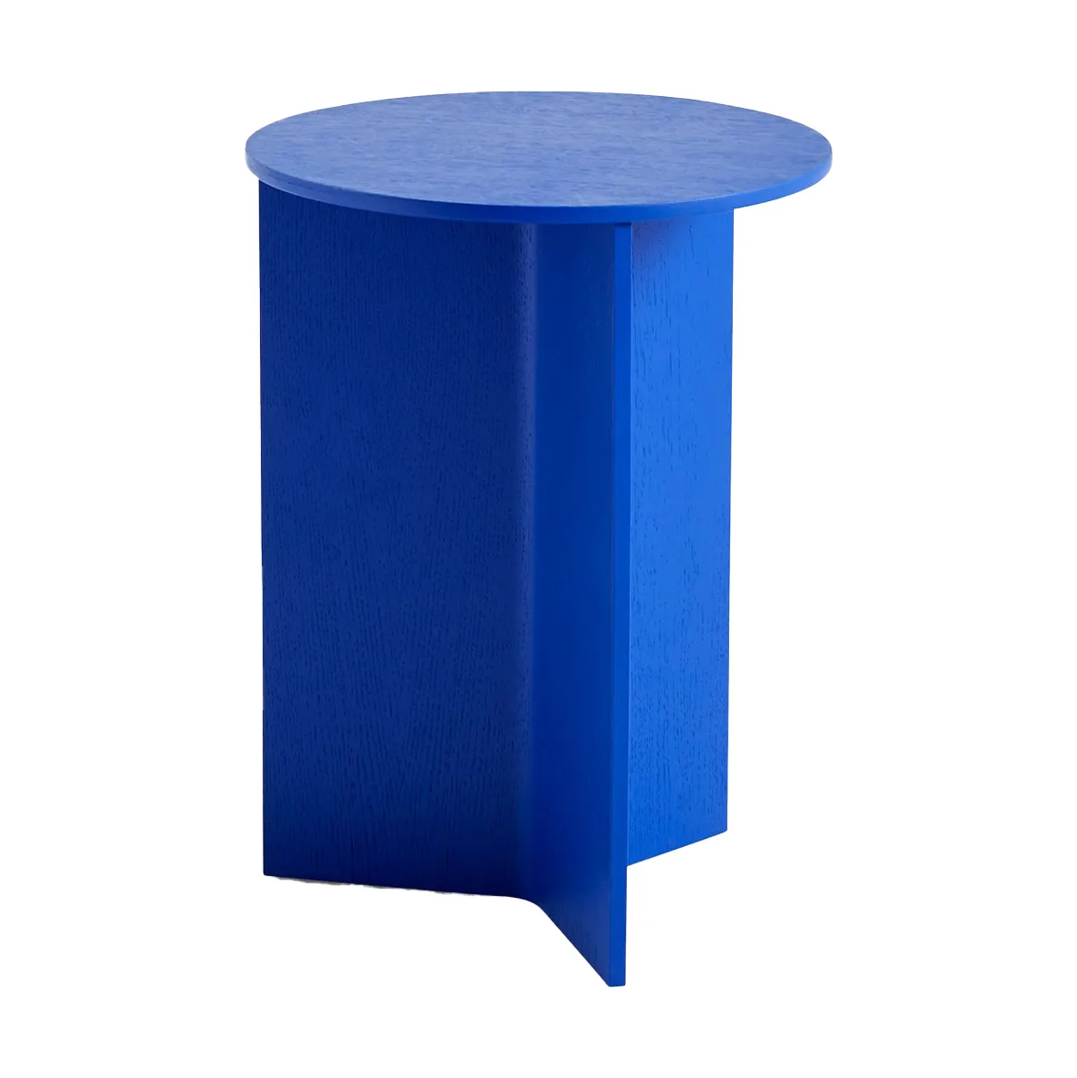 Slit high side table Ø35 cm, Vivid blue HAY