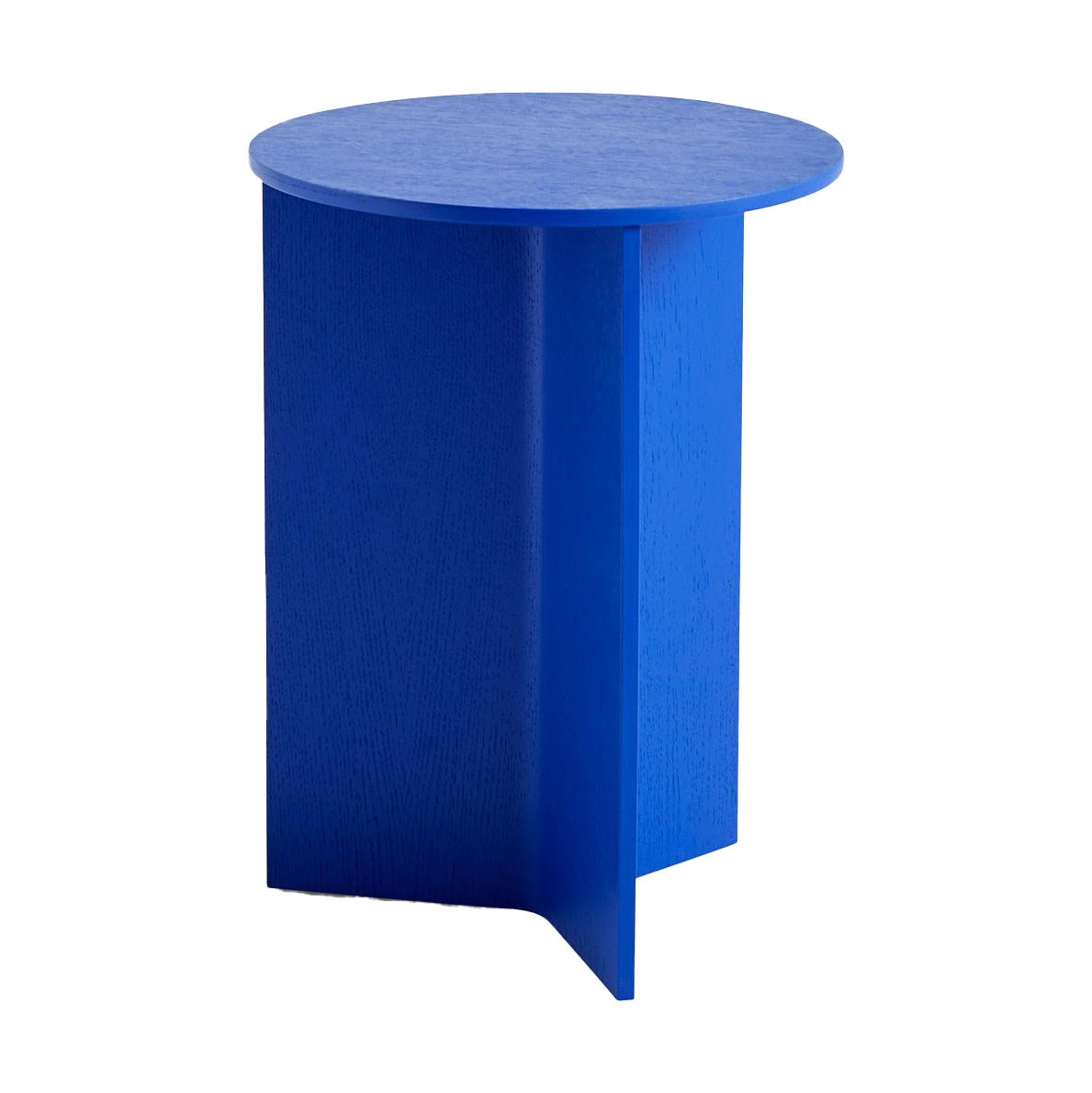 HAY Slit high side table o35 cm Vivid blue | Scandinavian Design | Side tables | Brown