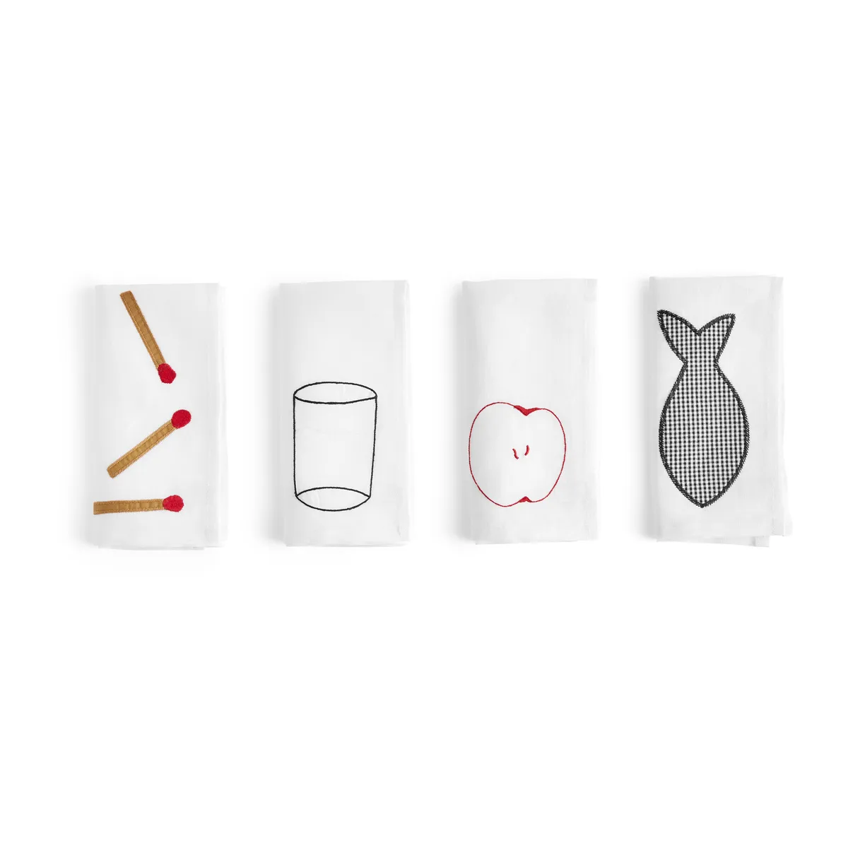 HAY Sobremesa linnen napkin 45x45 cm 4-pack White