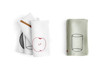 Sobremesa linnen napkin 45x45 cm 4-pack - White - HAY