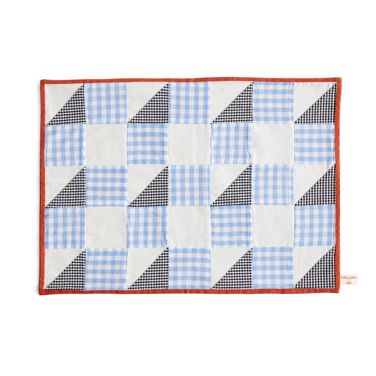 HAY Sobremesa placemat 31x45 cm Check blue | Scandinavian Design | Placemats | Blue