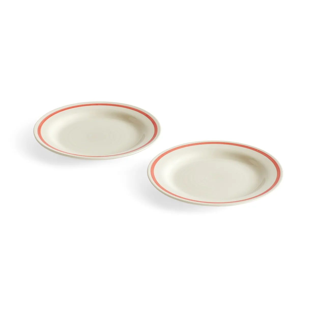 HAY Sobremesa plate o18.5 cm 2-pack Red | Scandinavian Design | Small plates & side plates | Red