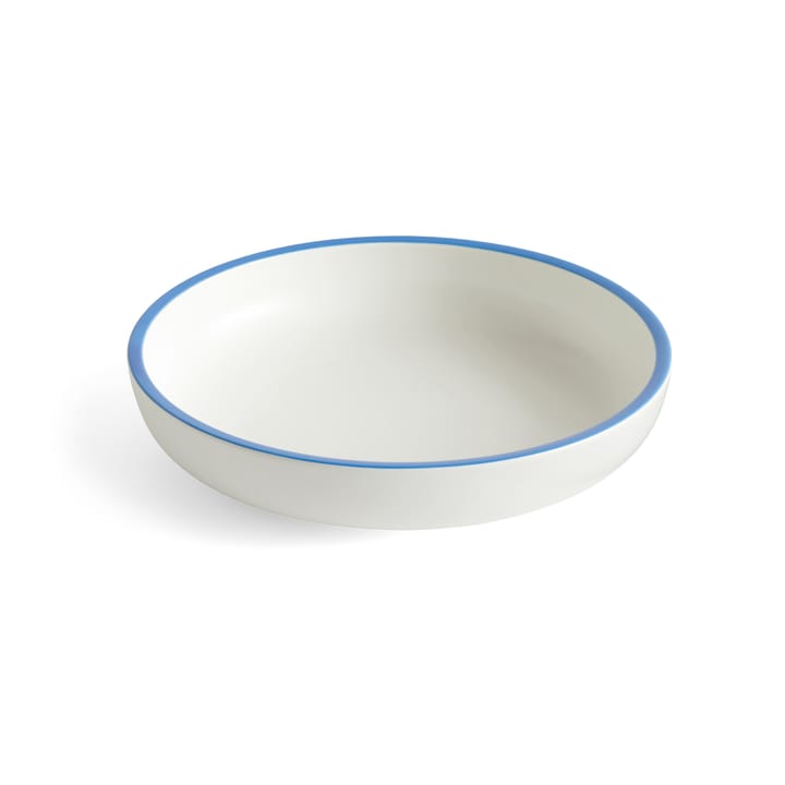 Sobremesa serving bowl L Ø25 cm - White-blue - HAY