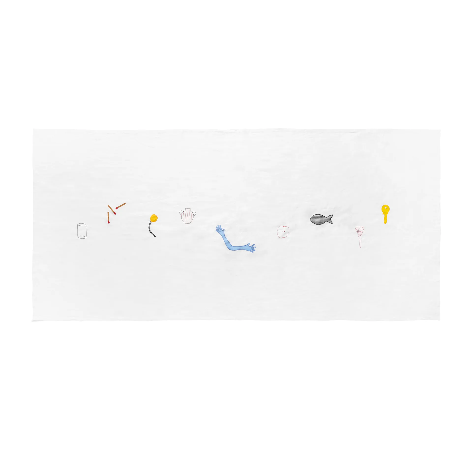 Sobremesa tablecloth 140x300 cm, White HAY