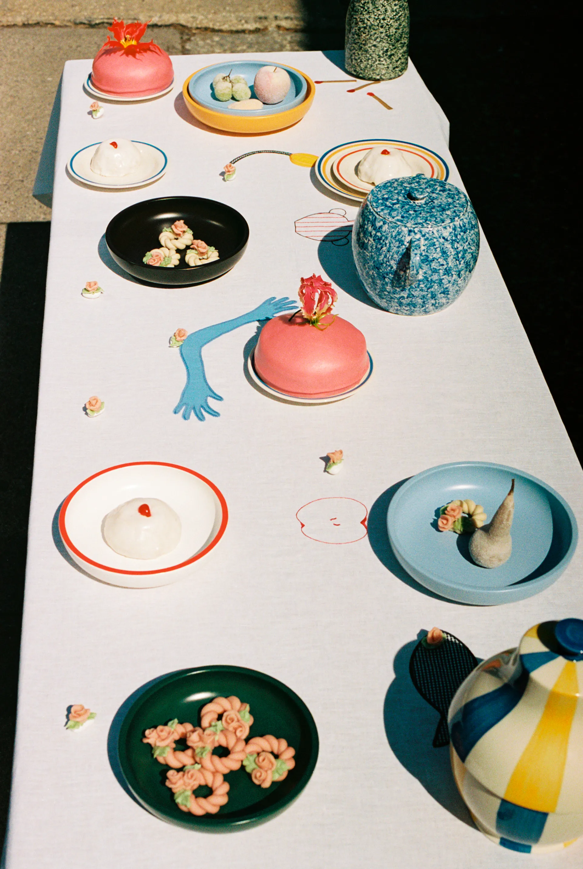 Sobremesa tablecloth 140x300 cm, White HAY