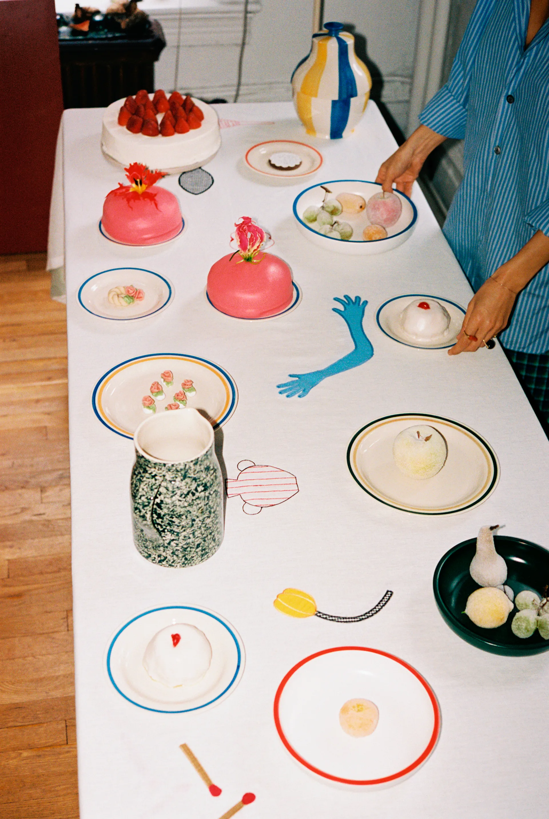 Sobremesa tablecloth 140x300 cm, White HAY