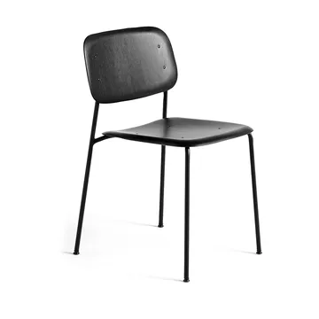 Soft Edge 40 chair - Black oak-black steel frame - HAY
