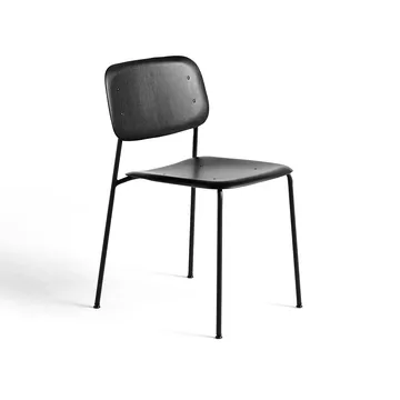 Soft Edge 40 chair - Black oak-black steel frame - HAY