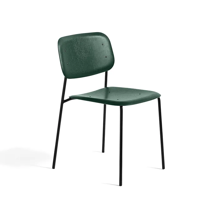 Soft Edge 40 chair - Hunter-black steel frame - HAY