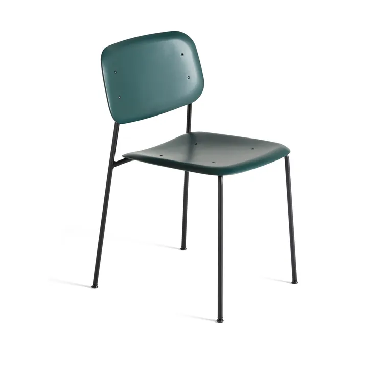 Soft Edge 45 chair - Hunter-black steel frame - HAY