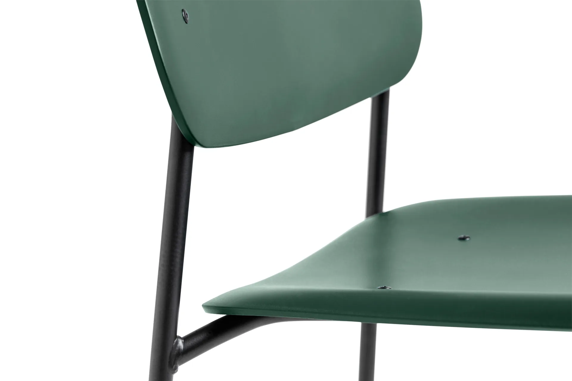 Soft Edge 45 chair, Hunter-black steel frame HAY