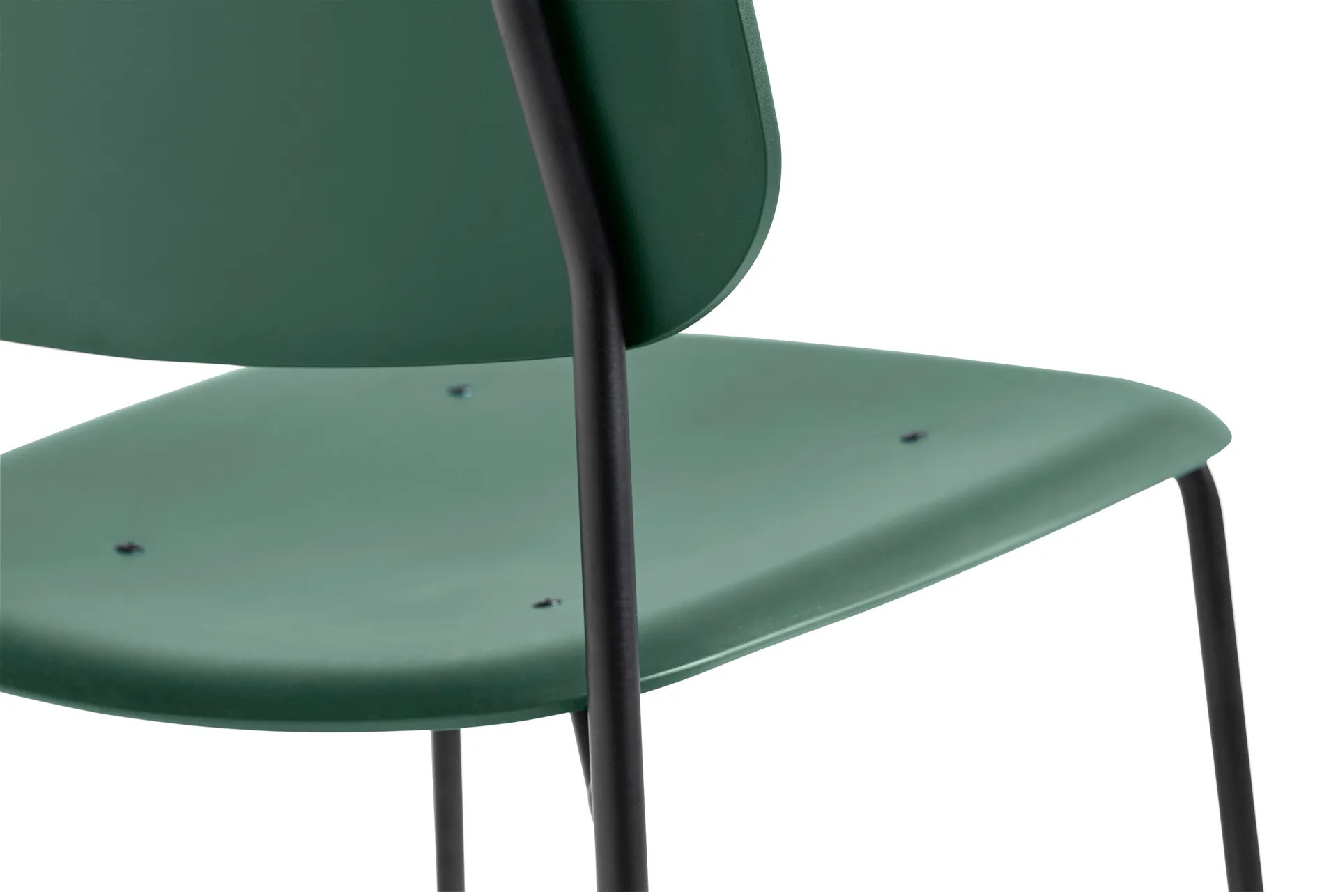 Soft Edge 45 chair, Hunter-black steel frame HAY