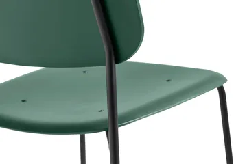 Soft Edge 45 chair - Hunter-black steel frame - HAY