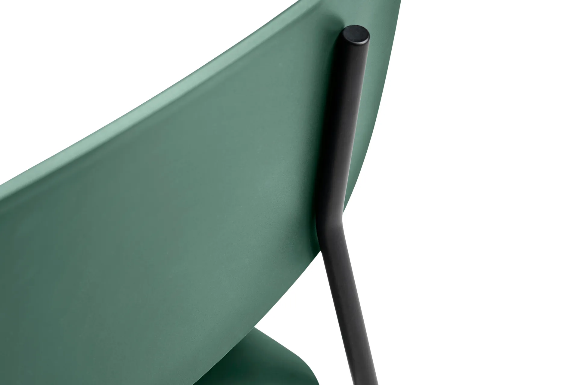 Soft Edge 45 chair, Hunter-black steel frame HAY