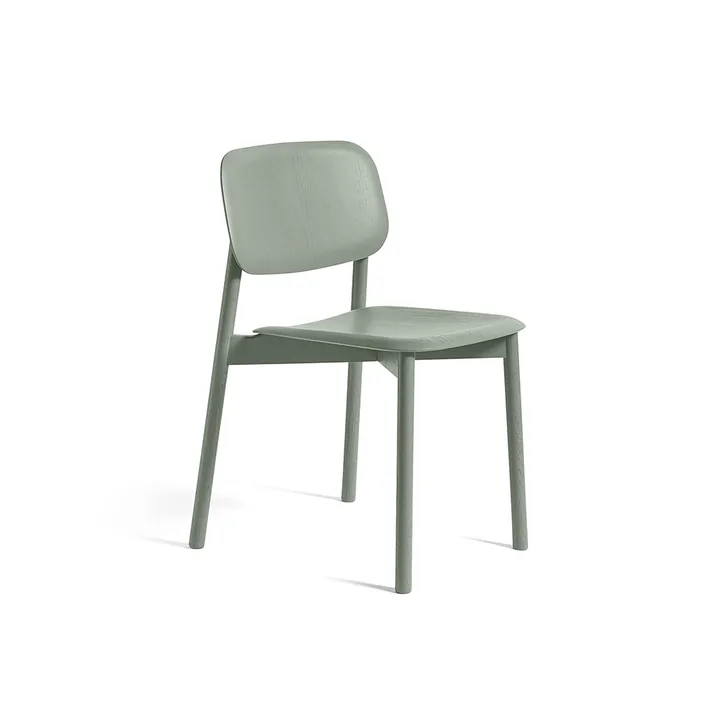 Soft Edge 60 chair - Dusty green-oak frame - HAY