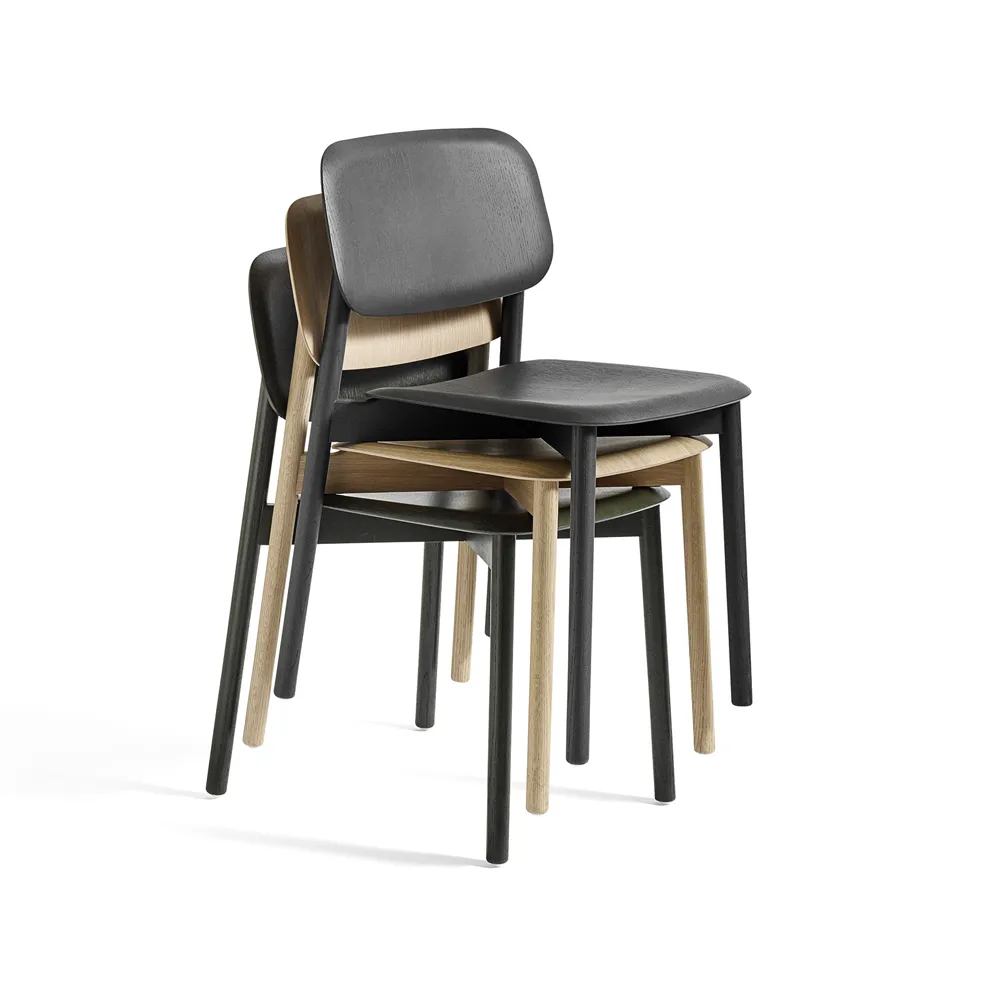 Soft Edge 60 chair, Hunter-Hunter oak frame HAY