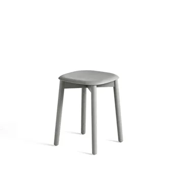 Soft Edge 72 stool - Soft grey-soft grey oak frame - HAY