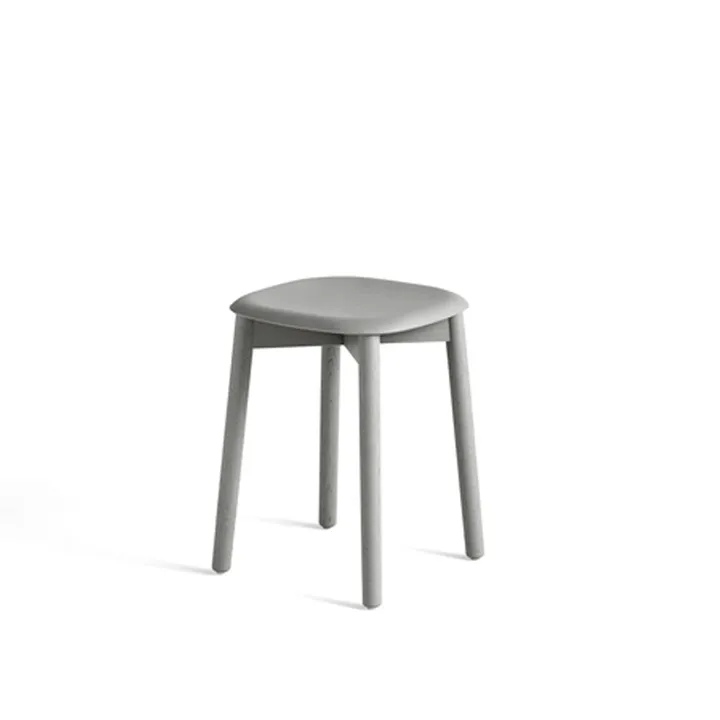 Soft Edge 72 stool - Soft grey-soft grey oak frame - HAY