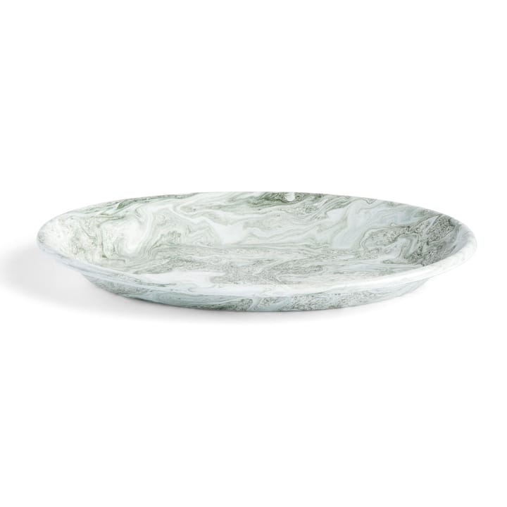 Soft Ice oval plate 21.5x31.5 cm - green - HAY