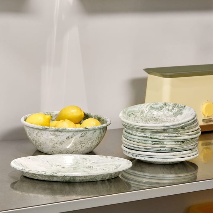 Soft Ice oval plate 21.5x31.5 cm, green HAY