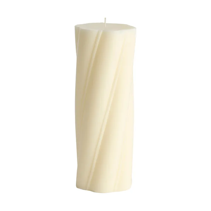 Soft Serve Candle pillar candle - Ivory, Ø9.5x24.5 cm - HAY