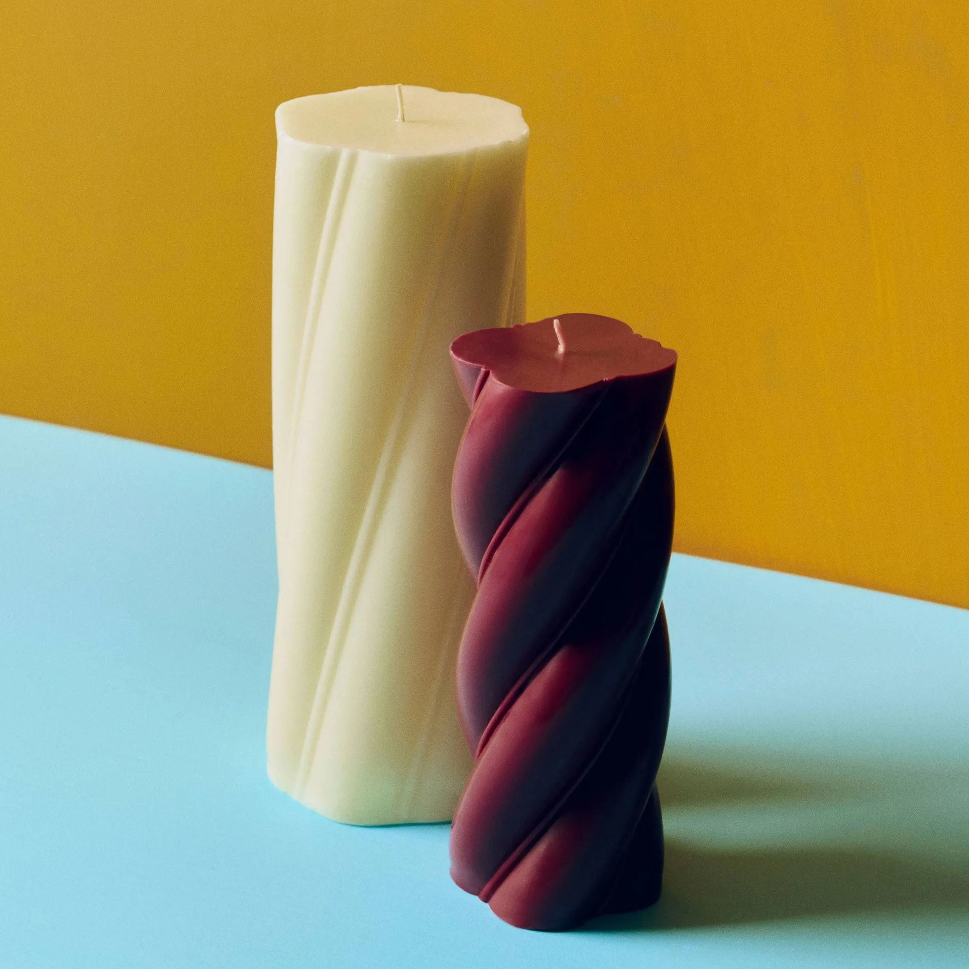 Soft Serve Candle pillar candle, Ivory, Ø9.5x24.5 cm HAY