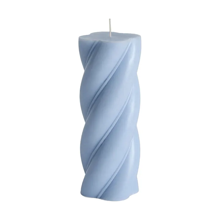 Soft Serve Candle pillar candle - Light blue, Ø7.8x19.5 cm - HAY
