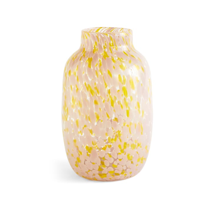 Splash Round vase L - 30 cm Light pink-yellow - HAY