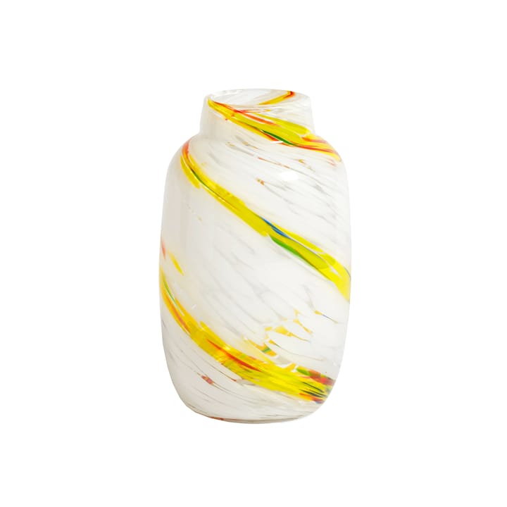 Splash Round vase M 23 cm - lemon swirl - HAY