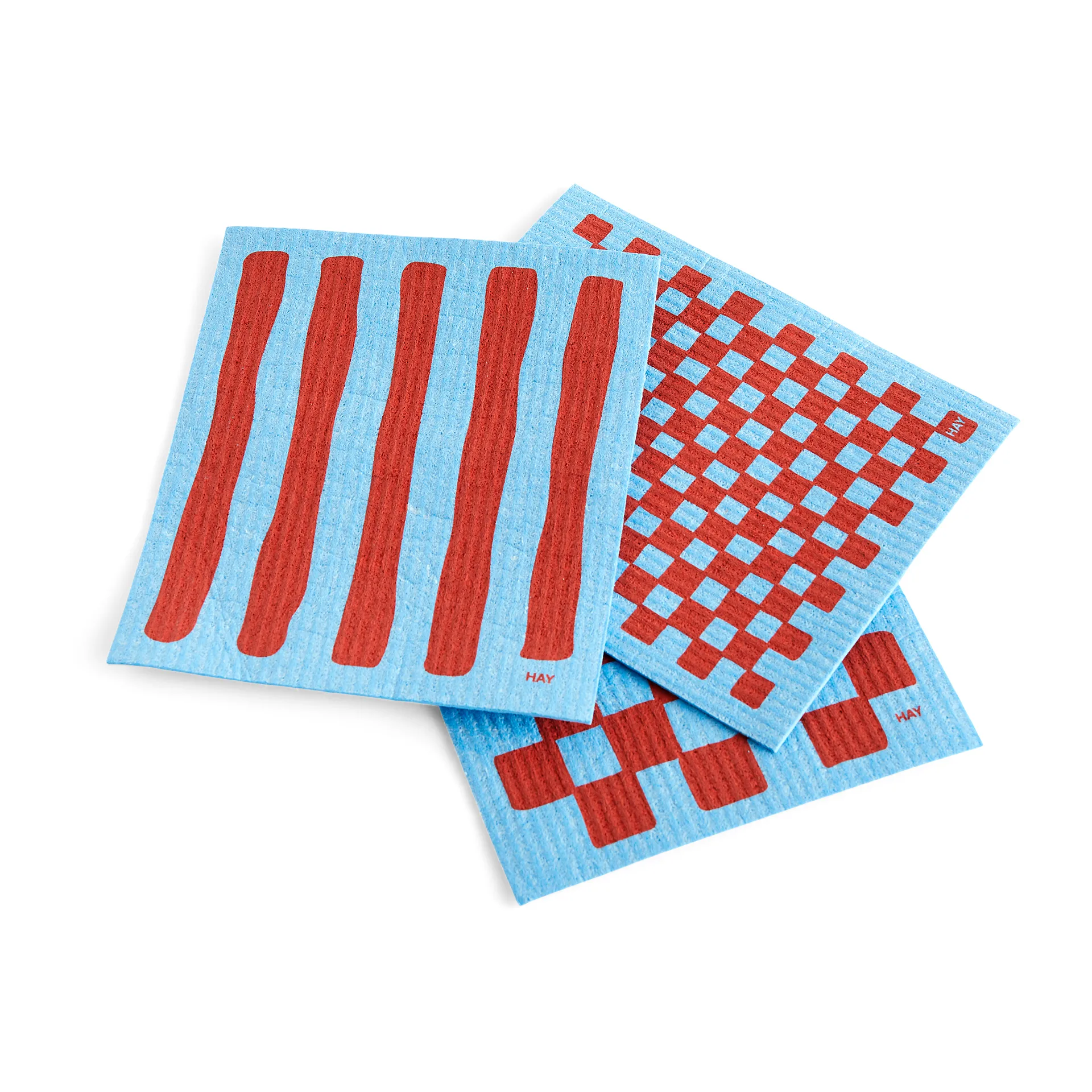 Sponge dishcloth 3-pack, Blue HAY