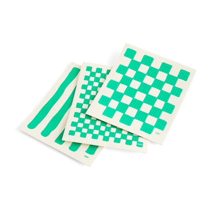 Sponge dishcloth 3-pack - White - HAY