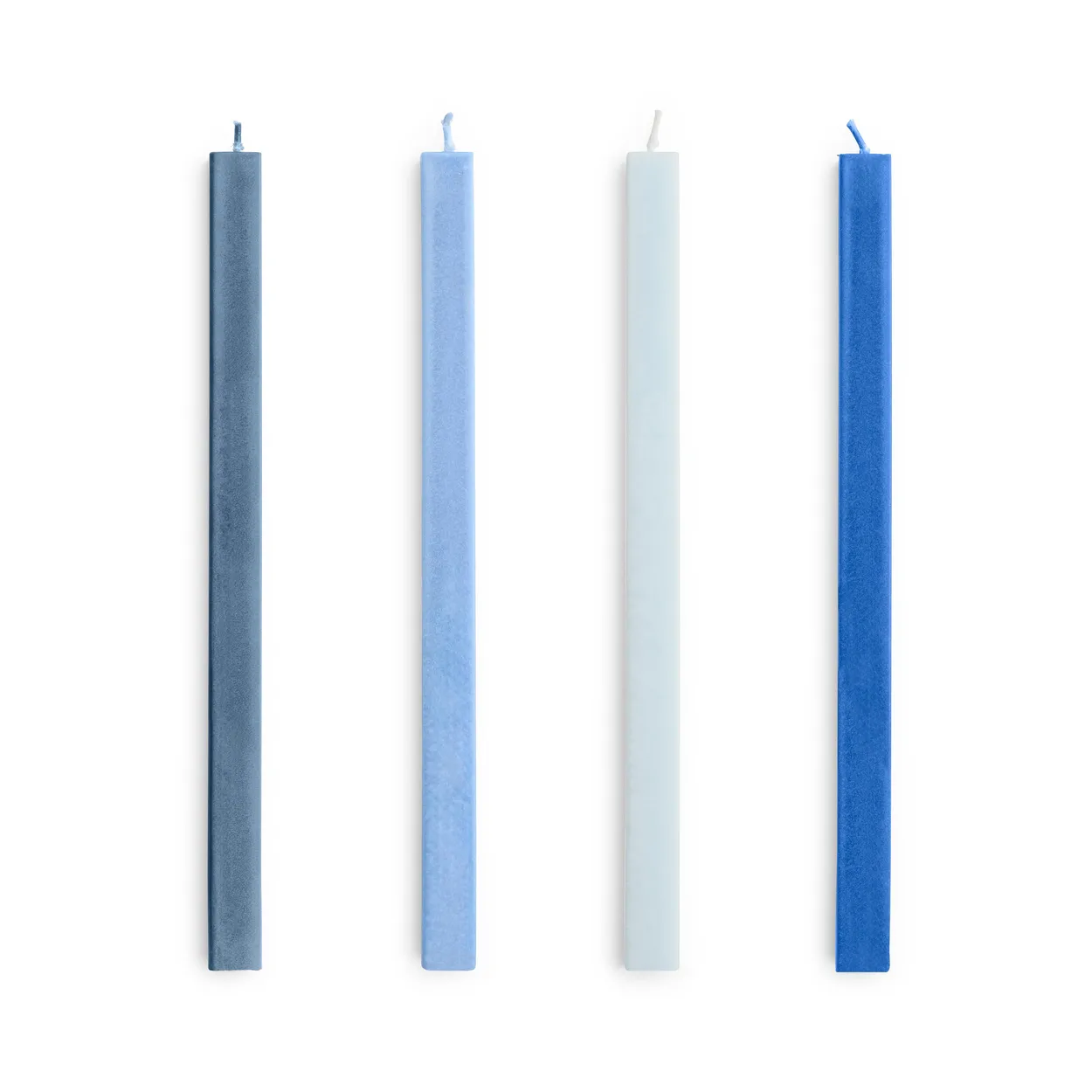 HAY Square Candle light mix 4-pack Blues | Scandinavian Design | Candles | Blue