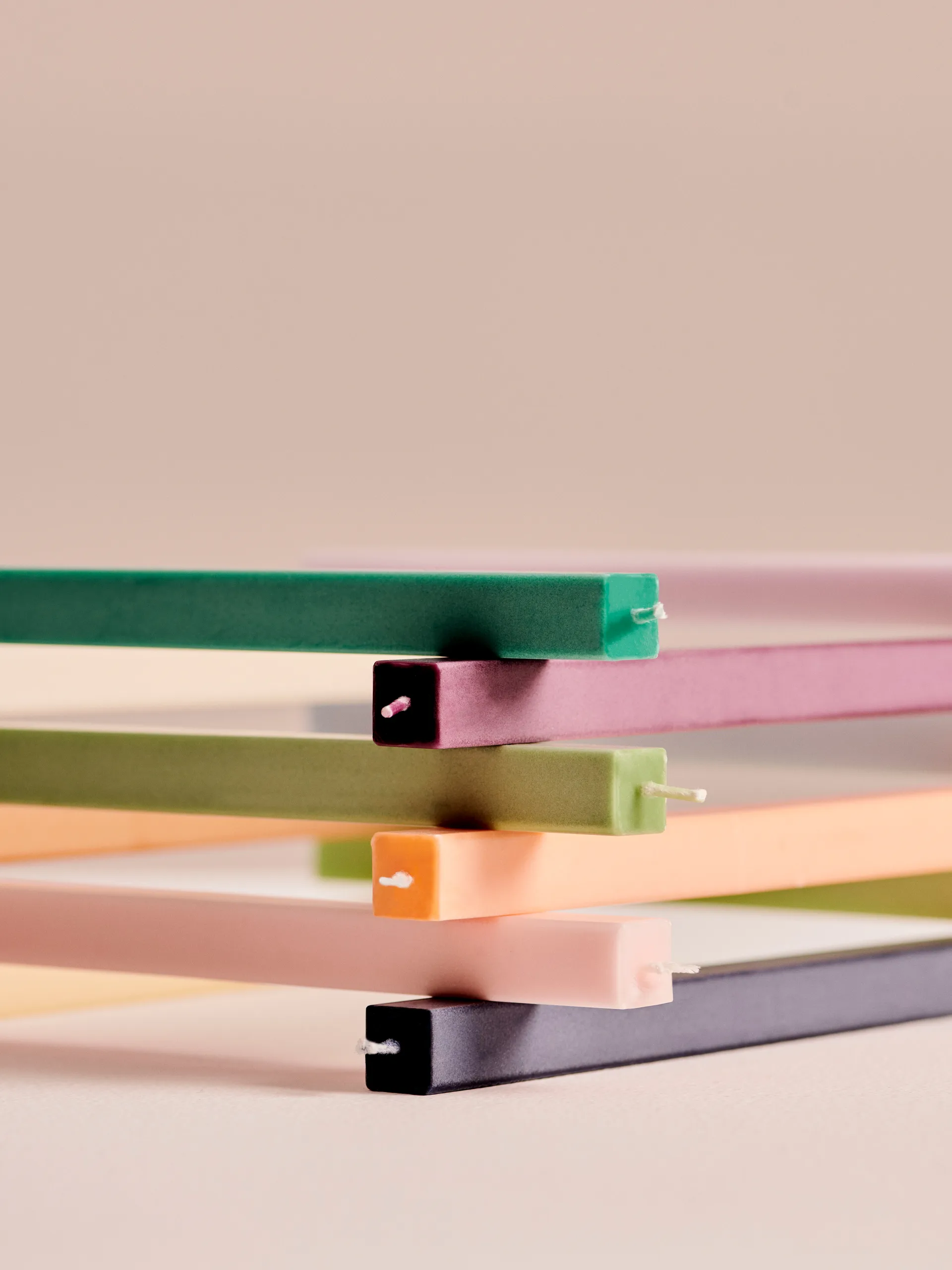 Square Candle light mix 4-pack, Fresh HAY