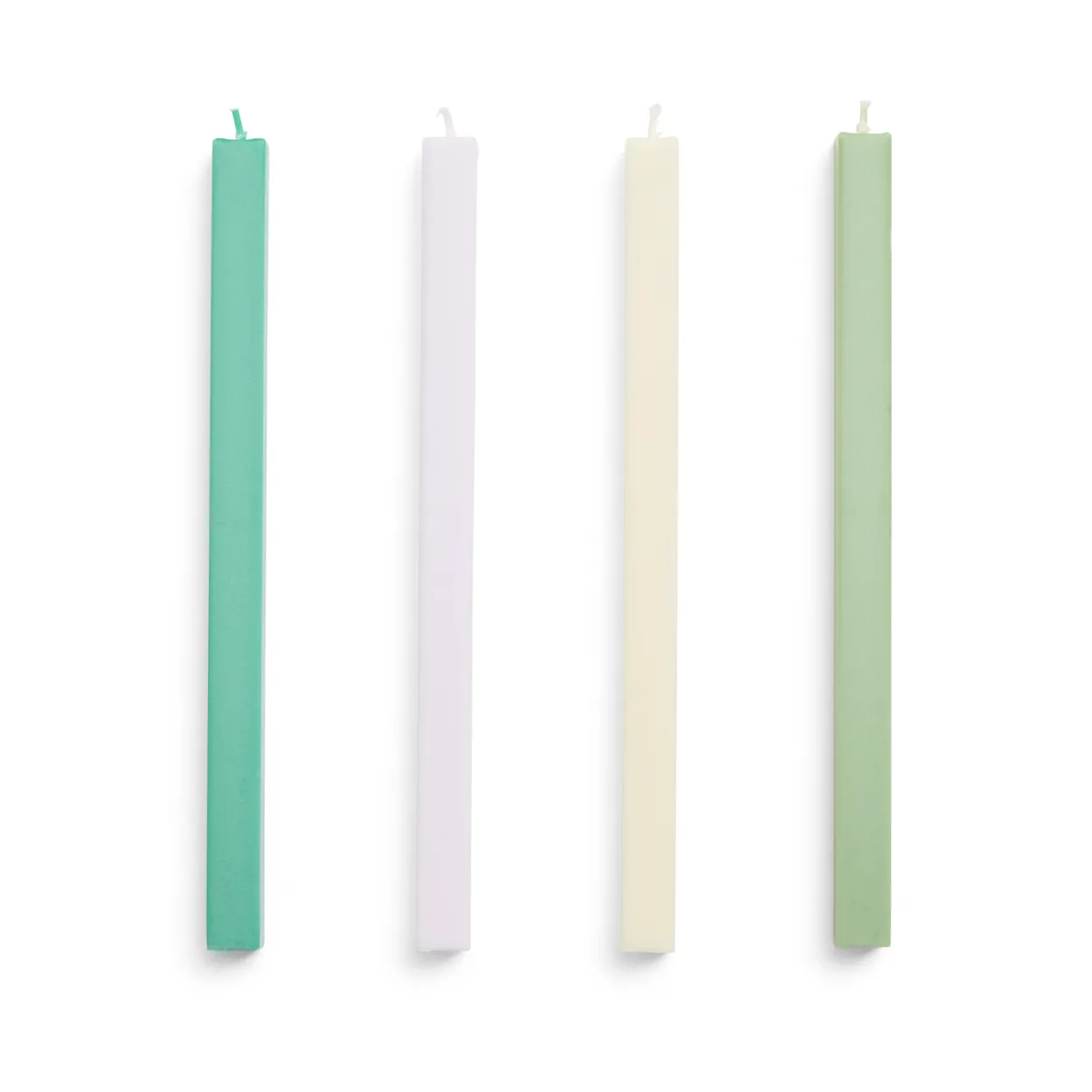 HAY Square Candle light mix 4-pack Pastel | Scandinavian Design | Candles | Multi