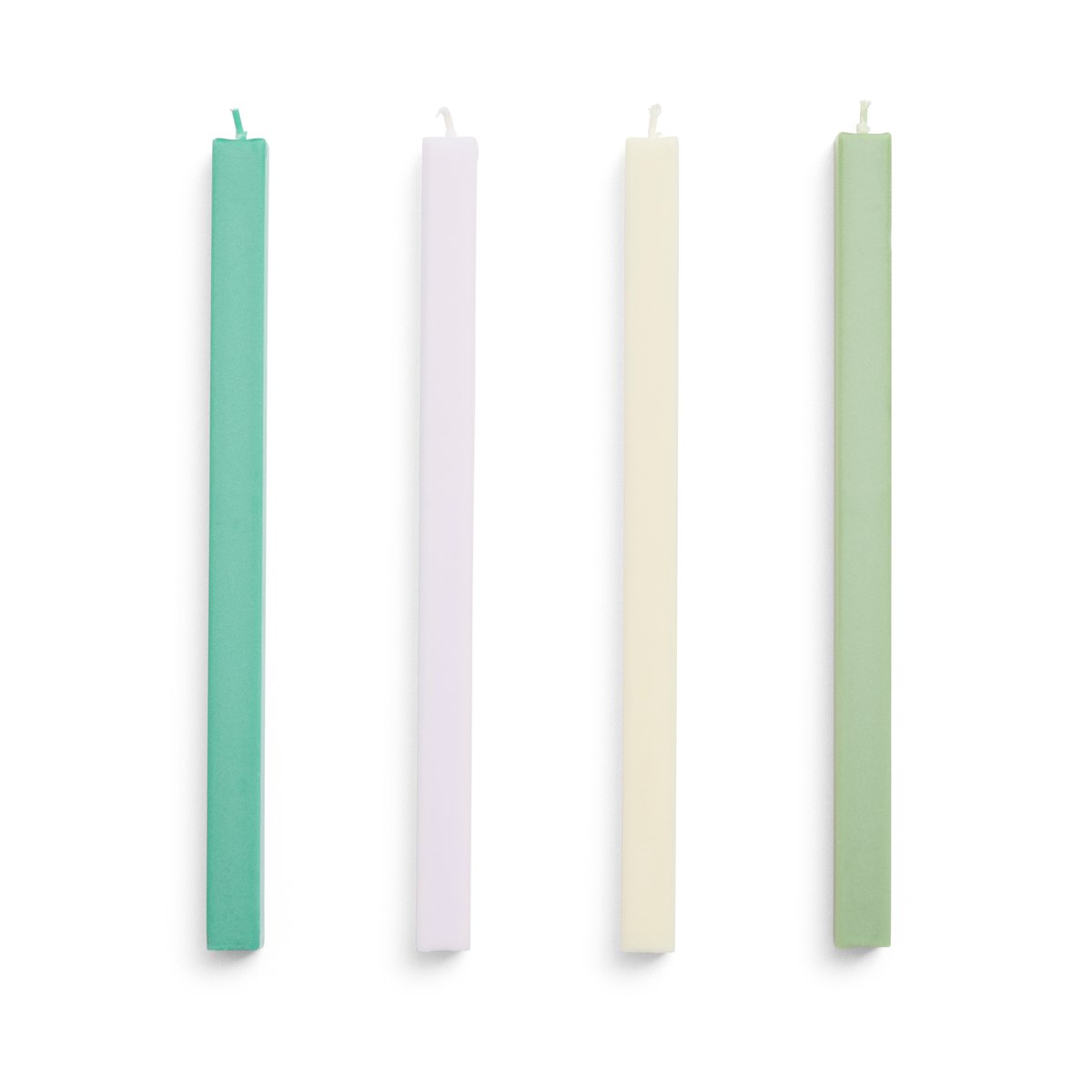 HAY Square Candle light mix 4-pack Pastel | Scandinavian Design | Candles | Multi