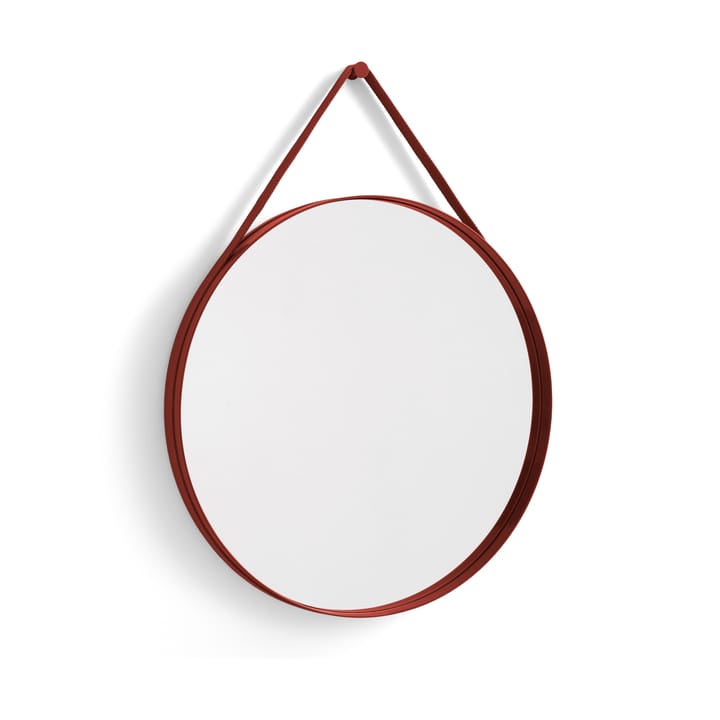 Strap Mirror Ø70 cm - Red - HAY