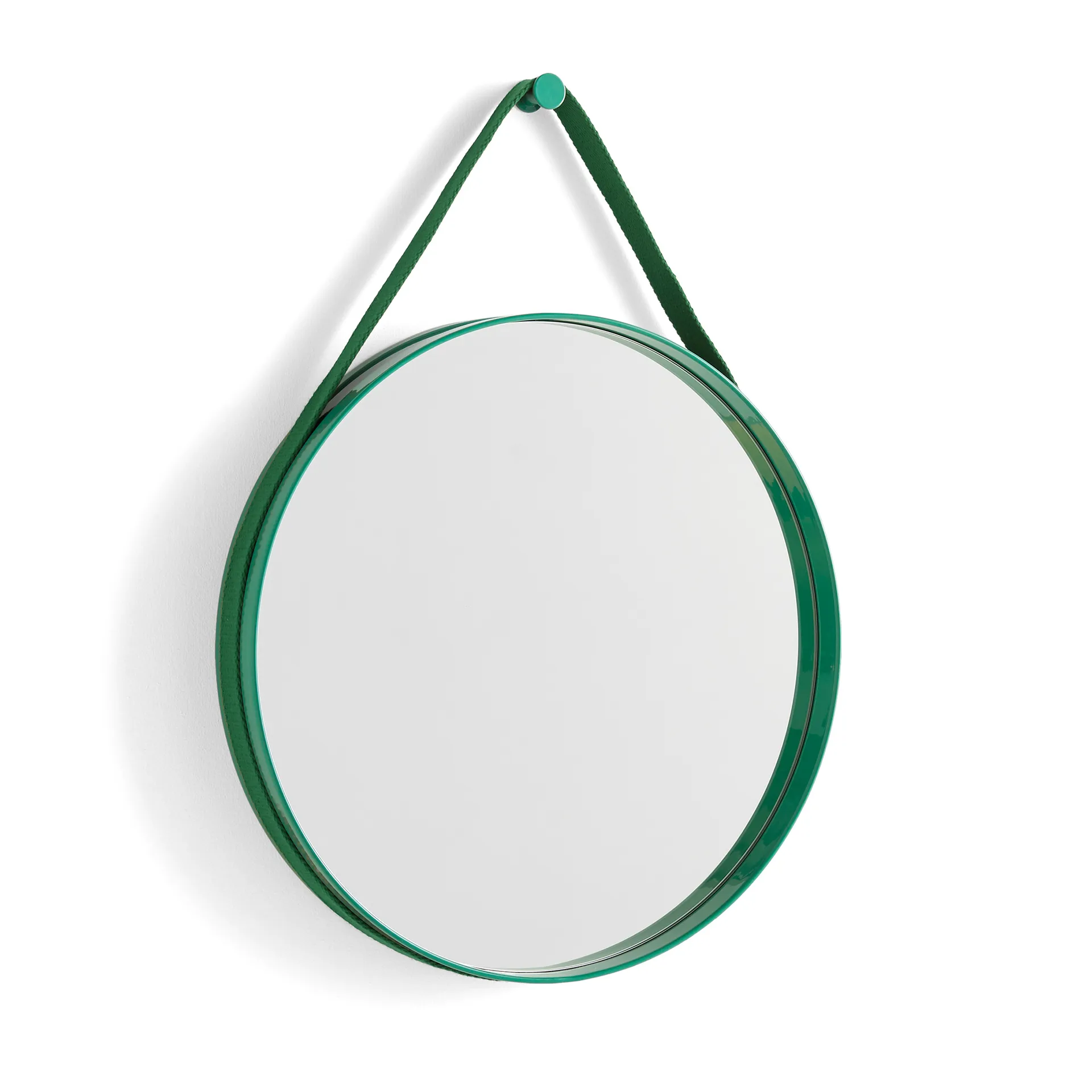 Strap Mirror, Green HAY