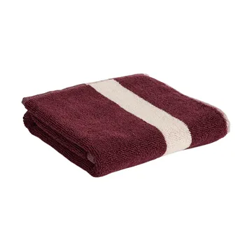 Stripe towel - Burgundy, 40x60 cm - HAY