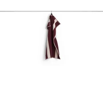 Stripe towel - Burgundy, 40x60 cm - HAY