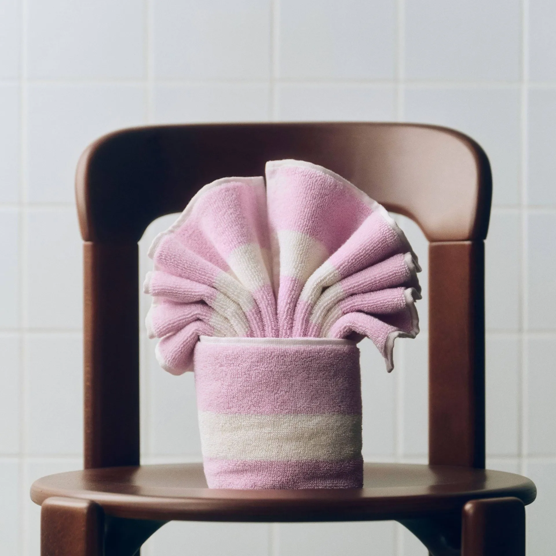 Stripe towel, Cool pink, 40x60 cm HAY