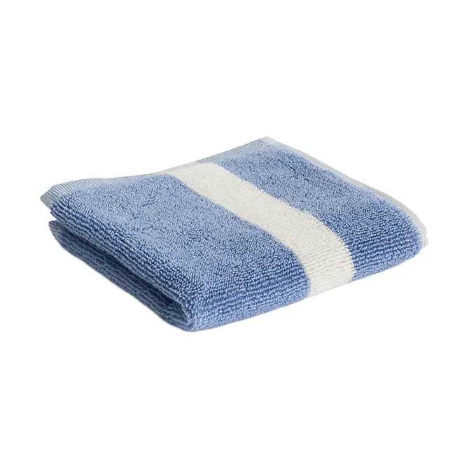 Stripe towel - Dusty blue, 30x30 cm - HAY