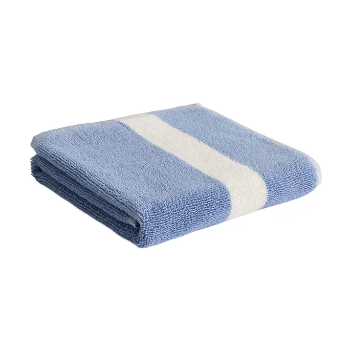 Stripe towel - Dusty blue, 40x60 cm - HAY