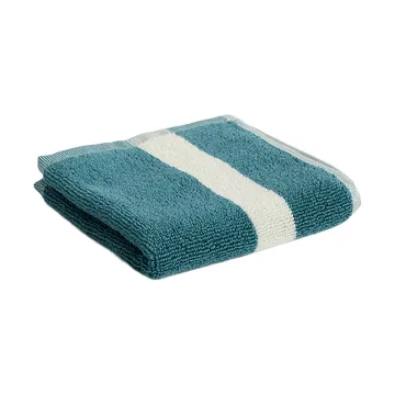 Stripe towel - Petrol blue, 30x30 - HAY