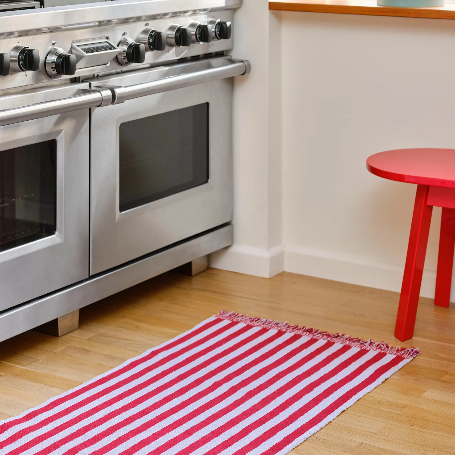 Stripes and Stripes rug 60x200 cm, Raspberry ripple HAY