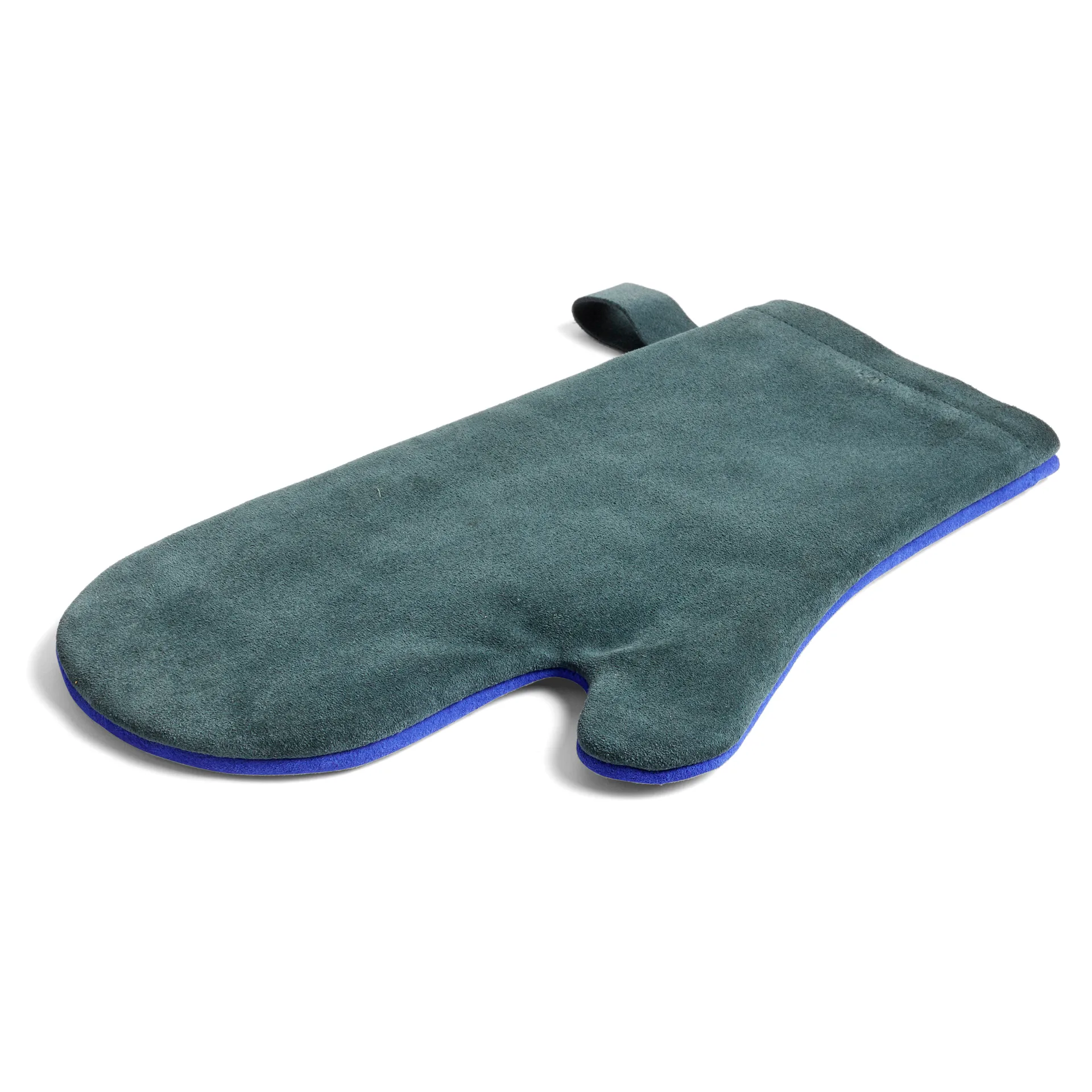 Suede oven glove, blue HAY