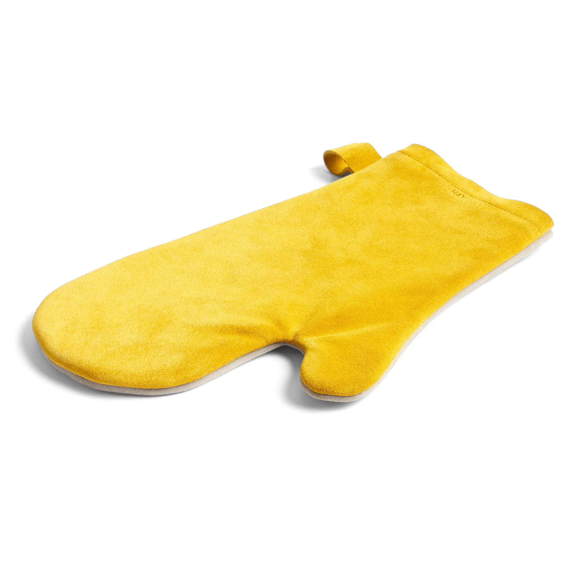 Suede oven glove, yellow HAY